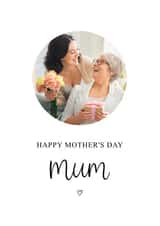 Personalised Mothers Day Photo Card created by Kalm Lettering - Classic Mother's Day Photo Card - For Mum