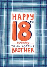 Classic 18th Birthday card - for Brother created by Juniper and Rose Studio
