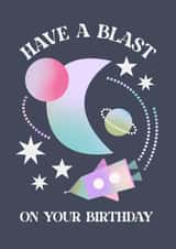 Modern Space Themed Card For Your Space Loving Friend! created by Caryssa Jason