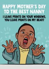 Funny Mother's Day Card - Window Prints - For Nanny created by Woody's Design