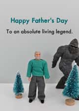 Funny Father's Day Card - BigFoot - Living legend created by Bold & Bright Cards