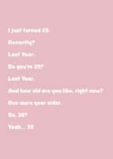 Girl Math Birthday Card - Viral TikTok - Jennifer Lawrence - No Hard Feelings created by Raffic Designs