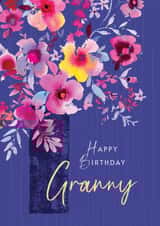Pretty Floral Birthday Card - for Granny created by Rebecca Prinn
