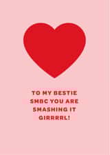 Supportive Mother's Day Card - To my bestie SMBC - Single Mum By Choice created by THE GOOD EGG SMBC