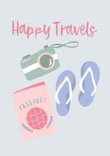 Happy Travels - Travelling Adventure Farewell Card created by Soph AC Studio