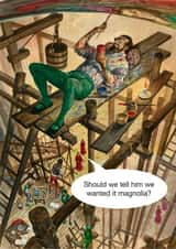 Funny Birthday Card - Michelangelo painting - Sistine Chapel created by kissmekwik