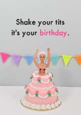 Funny Birthday Card - For Her - Shake it created by Bold & Bright Cards