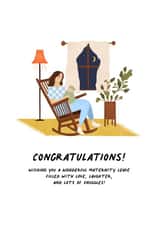 Heartfelt Happy Maternity Leave Card - Congratulations created by Mare Marren