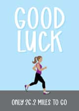 Good Luck card - Marathon - For Her created by Silly Prints