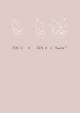 Twins Card created by Katie Rudge