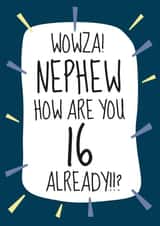 Cool 16th Birthday Card - For Brilliant Nephews! created by Amy Munro