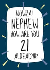 Cool 21st Birthday Card - For Brilliant Nephews! created by Amy Munro