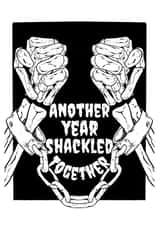 Another year shackled together - creepy/spooky anniversary card created by Evil Eye