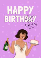 Funny Birthday Card - Raye - Perfect for Music Fans created by Running with Scissors