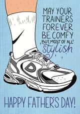 Funny Father's Day Card - Dad - Dad's Shoes - How Stylish! - Trending created by milclark.creative