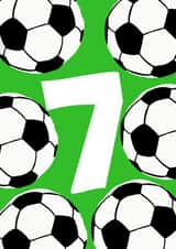 Football Birthday Card - 7th created by tea please