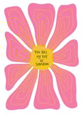 Cute Friendship Card - You Are My Ray of Sunshine created by Studio Sage UK