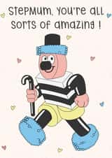 Cute Stepmum Card - Liquorice Allsorts - You're All Sorts Of Amazing - Retro created by Lisa Wardle