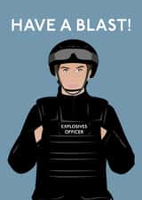 Funny Trigger Point Birthday Card - Have a Blast! created by Mrs Jones Graphic Design Ltd