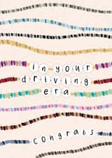 Cute Passed Driving Test Card - Taylor Swift - Driving Era - Friendship Bracelets created by Pink Sky Studios