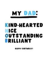 Funny Birthday Card - For Dad - Knob created by Pink Peach Cards