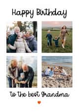 Personalised Birthday Photo Card created by @hollielonglanddesigns - Heartfelt Birthday Photo Card - For Grandmother