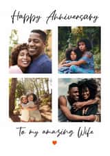 Personalised Anniversary Photo Card created by @hollielonglanddesigns - Heartfelt Anniversary Photo Card - For Wife