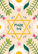 Pretty Congratulations Card - Mazel Tov created by Joanne Hawker