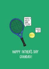 Funny Tennis Father's Day Card - for Grandad created by Pen and Puns
