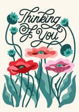 Classic Thinking of You Card - Flowers created by catantrell