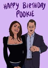Happy birthday Pookie card for friends and significant others. created by MollyCreates