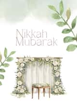 Nikkah Mubarak card to send to anyone that has celebrated their nikkah. created by DigiPrintPalette