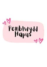 Welsh Birthday Card - Penblwydd Hapus - Cerdyn Cymraeg - For Her created by Summer Socials