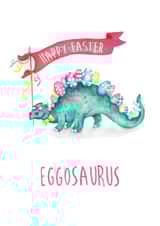 Funny Easter Card - Dinosaur - Steggosaurus created by Citrus Bunn