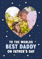 Personalised Father's Day Photo Card created by @hollielonglanddesigns - Heartfelt Father's Day Photo Card - Best Daddy - From the Kids