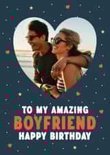 Personalised Birthday Photo Card created by @hollielonglanddesigns - Cute Birthday Photo Card - For Boyfriend