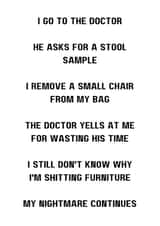 Funny card for all occasions, play on words created by Awkward Honesty