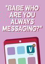 Funny Birthday card - For Your Vinted Obsessed Partner - App created by Spekle Studio