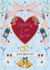 Pretty Wedding Card - Happily ever after! created by Sara Tyson