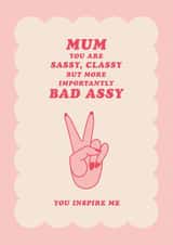 Positively Cool Birthday Card - For Mum - You Inspire Me created by Pig + Plums