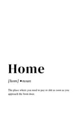 Funny New Home Card - Home Definition created by Paper Plane Cards