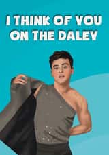 Funny Thinking of You Card - Tom Daley - Punny created by Drawings by Firefly
