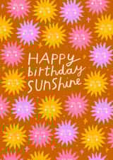 Happy Birthday Sunshine - Boho Celestial Sun created by Nikki Miles