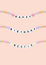 Cute Birthday Card - For Friend - Friendship Bracelet created by Ohh Clementine