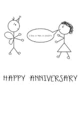 Happy Anniversary Funny Pun created by Punderdog