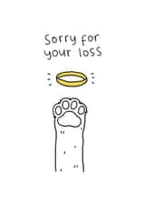 Heartfelt Sympathy Card - Pet Cat - Pet Loss created by The Playful Indian