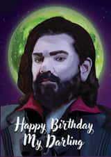 Funny birthday card for the love of your life - Laszlo what we do in the shadows created by Occasionally funny
