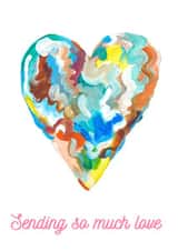 With sympathy, encouragement or support for someone you love. created by Alicia Foulds