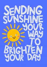 Supportive Sunshine - Mental Health Matters - Just Because - Sun created by Ludicrous Prints