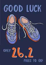 Running a Marathon Good Luck Card - Only 26.2 Miles To Go created by Wink Design - Michelle Roberts